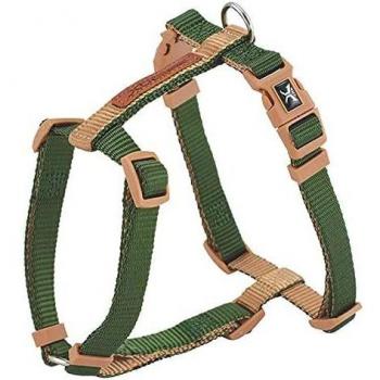 Arnés Nayeco X-Trm Doble Premium Forest-British Verde/Beige Talla L 45-75cm x 2cm