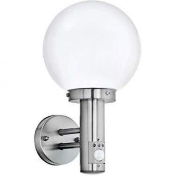 EGLO 27126 Aplique Misia E27, 60 W, Plateado, 3 x 20 x 20 cm