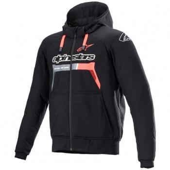 Alpinestars Chrome Ignition Motorcycle Hoodie - Black/Red 3XL