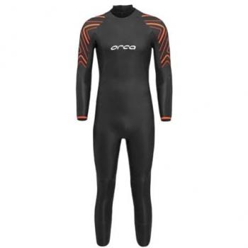 Traje neopreno Orca Vitalis Thermal Open Water manga larga negro naranja - 11