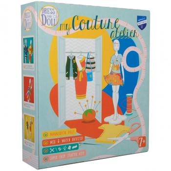 Vervaco – Kit para mi Couture caja de Atelier Dress Your Doll Outfit Making Set, multicolor