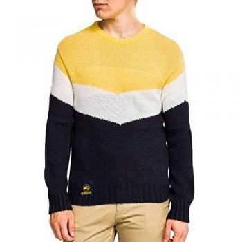 ALTONADOCK Jersey Rayas Amarillo para Hombre L Amarillo
