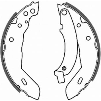 Juego de zapatas de freno ABE C0P002ABE - Zapatas de freno, marca ABE, modelo C0P002ABE