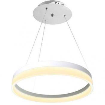 Luminaria colgante LEDBOX RING 43W Ø60cm blanco cálido