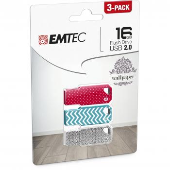 Emtec M750 Wallpaper 16GB USB 2.0 Capacity Unidad Flash USB - Memoria USB
