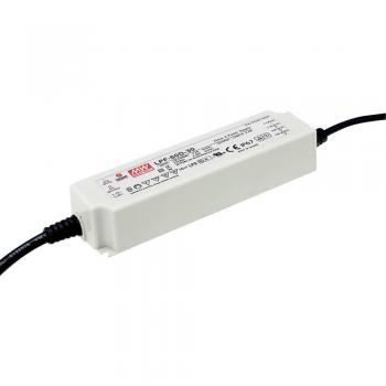 Driver LED MEAN WELL LPF-60-48, tensión constante, entrada 127 → 431 V dc / 90 → 305 V ac, salida 48V, 1.25A, potencia de 60W