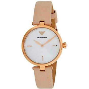 Emporio Armani Reloj Analogico para Mujer de Cuarzo con Correa en Piel AR11199