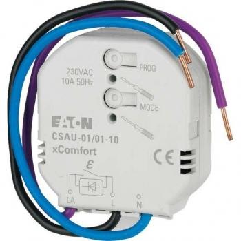 Eaton xComfort Radio Switch Actuator 1-fold, CSAU-01/01-10, Switching capacity (max.) 2300 W, 10 A