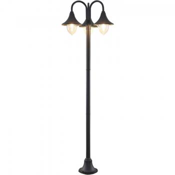 Farola exterior Edric Vintage en Negro de Aluminio (3 llamas, E27) de Lindby