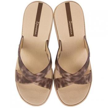 Calzado Lifestyle Ipanema modelo Ip 83520-Aq407 Beige/Clear para mujer, Chanclas de mujer Ipanema high fashion slide fem IPANEMA