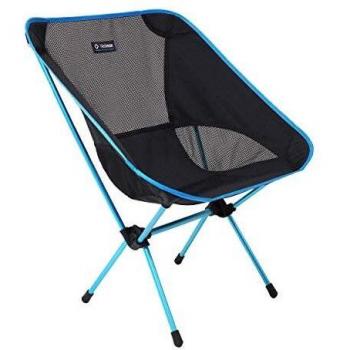 Helinox Silla Plegable One L, de Aluminio, Ligera, Estable, Plegable, Incluye Bolsa de Transporte, Color Negro, Talla única