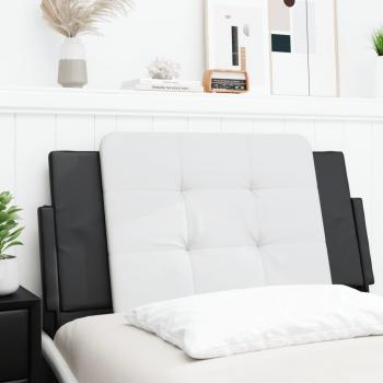 100 cm Black and White Faux Leather Headboard Cushion