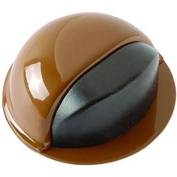 BRINOX Tope Acero para Puertas Adhesivo, Marrón, 2.2x4.9x4.9 cm