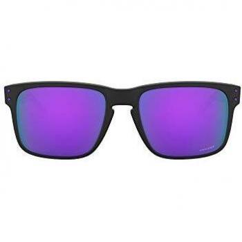 Oakley Holbrook Sunglasses - Matte Black Frame / Prizm Violet Lens, Size: ONESIZE, Unisex, 55 MM, Sporty Sunglasses for Outdoor Activities