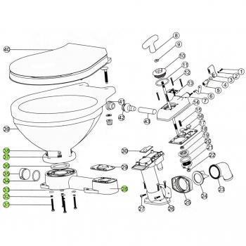 Kit A de Servicio para Inodoro Manual LT
