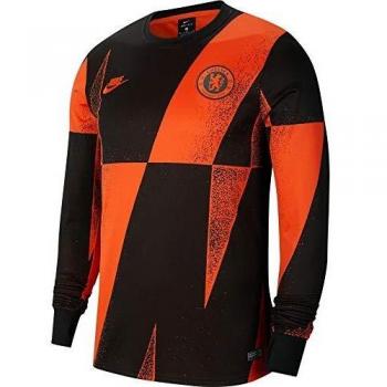 Nike CFC M Nk Dry Crew Pmn Cl Camiseta De Manga Larga, Hombre, Rush Orange/Black/Rush Orange, XL