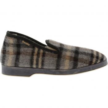 Victoria Comfortable Plaid Slippers with Shearling Lining
