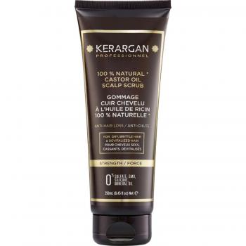 Kerargan - Gommage Capillaire Anti-Chute à l'Huile de Ricin - Exfoliante Anticaída para Cabello con Aceite de Ricino - 250ml