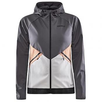 Craft Women's Softshell Glide Hood Jacket - Granite Ash