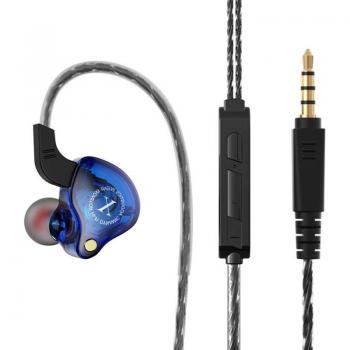 Auriculares deportivos X2 intrauditivos HIFI con subwoofer universal y cable para música estéreo