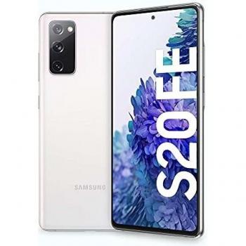 Samsung Smartphone Galaxy S20 FE con Pantalla Infinity-O FHD+ de 6,5 Pulgadas, 6 GB de RAM y 128 GB de Memoria Interna Ampliable, Batería de 4500 mAh y Carga rápida Blanco