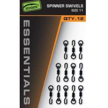 Giratorio Fox Edges Spinner Swivel Tamaño 11 (Paquete de 12)