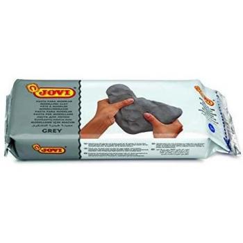 Jovi- Air Dry Pastilla Endurecible para Modelar, Color gris, 1 kilo
