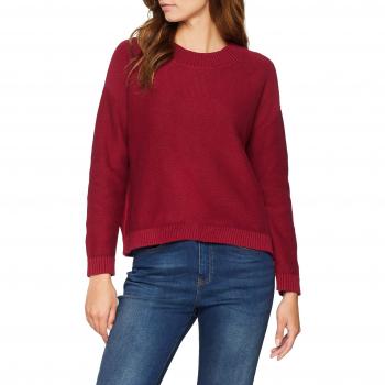 SELECTED FEMME Slfmargarite LS Knit O-Neck Noos, suéter para Mujer, Rojo