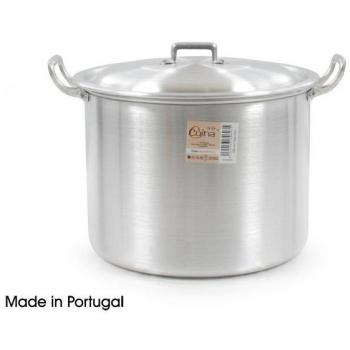 Olla de Aluminio A LA CUINA con Tapa Resistente - 24cm