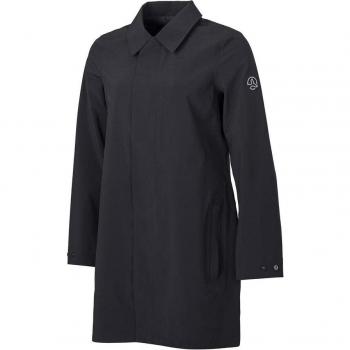 Chaqueta de mujer Ternua Jagger Trench 3L negra, talla M