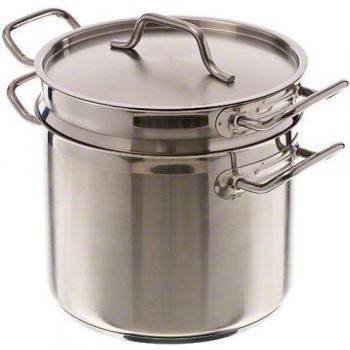Update International (SDB-16) 16 Qt Induction Ready Stainless Steel Double Boiler w/Cover by Update International
