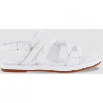 Sandalias Bruma Blogger - Sandalias de mujer con cierre autoadesivo en blanco.