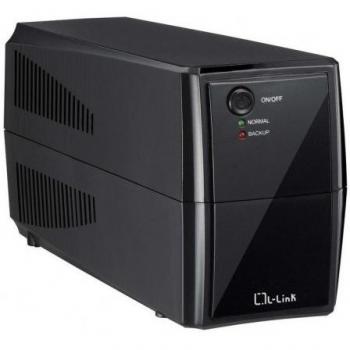 L-Link LL-1550N - Fuente de Alimentación Off-Line, 550 VA, Doble Shucko, Color Negro
