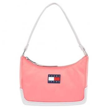 Bolso de hombro pequeño Tommy Hilfiger con logo en color rosa para mujer