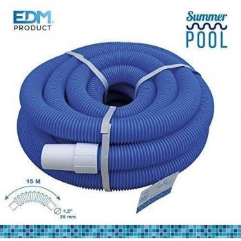 Manguera autoflotante ø3,8cm 15m color azul PE EDM