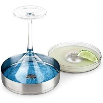 Final Touch Cocktail Rimmer 1 Tier - Givreur pour Verre en Acier Inoxydable d'un Diamètre de 15cm