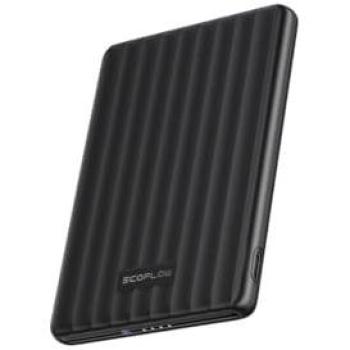 Power Bank EcoFlow RAPID Mag 5000mAh, Carga Inalámbrica Qi, Magsafe, USB-C, Negro