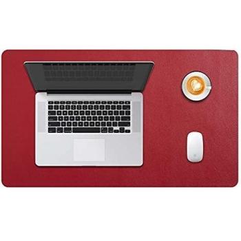 DOBAOJIA Alfombrilla de Escritorio, Protector de Escritorio, Alfombrilla Ordenador, Alfombrilla Teclado y Raton, Tapete de Escritorio, Cuero PU Impermeable + Gamuza Antideslizante