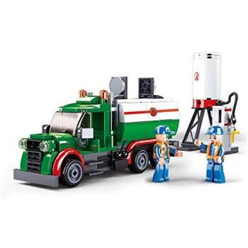 Sluban Juego De Construcción Town Camión Combustible 267 Piezas, incluye 267 piezas de construcción, diseño colorido, compatible con otras marcas de bloques de construcción, ideal para niños a partir de 6 años