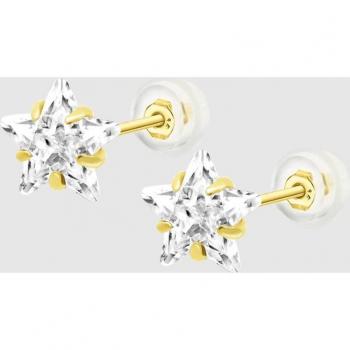 Pendientes Estrella Time Road Hin00160/8 Oro, Mujer