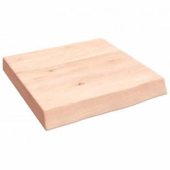 Estante de pared de madera maciza de roble tratada, dimensiones 40x40x(2-6) cm, colores natural, marrón claro y marrón oscuro, ideal para oficina, estudio y dormitorio; mueble de almacen