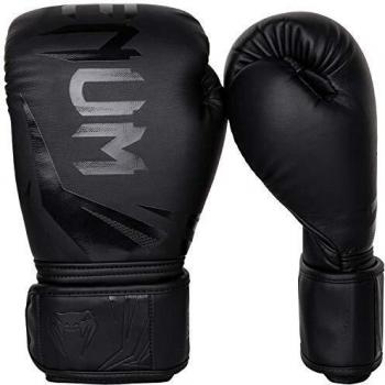 VENUM Challenger 3.0 Guantes de Boxeo, Unisex Adulto, Negro/Negro Mate, 12oz