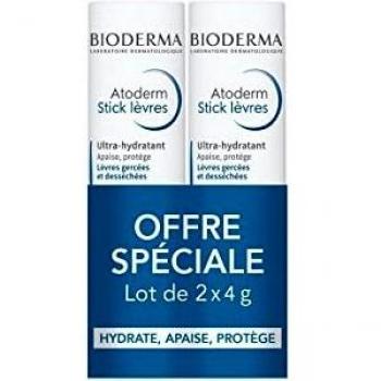 Bioderma Atoderm Ultra-Hydrating Lip Balm Stick Duo 2x4g