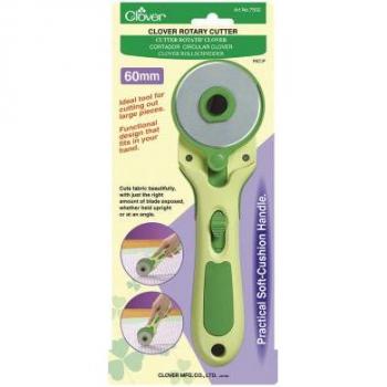 Clover 60mm Soft Cushion Rotary Cutter - Precision Cutting Tool