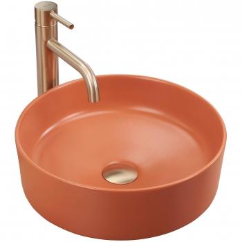 Lavabo sobre encimera Rea Sami Terra Matt - tipo de producto: lavabo sobre encimera, características: acabado mate, color terroso