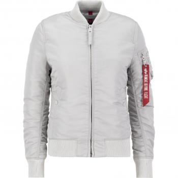 Alpha Industries Women's MA-1 VF 59 Bomber Jacket in Grey, Size L