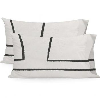 Funda de almohada Happyfriday- Serenity 100% Algodón - Cama 105 (45x125 cm)