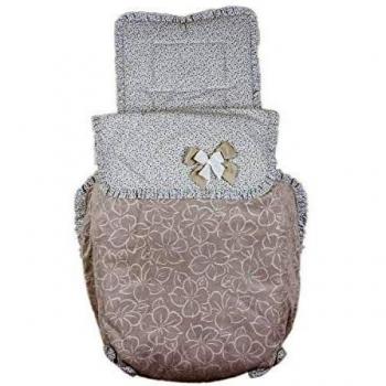 Saco de Coche o capazo Universal Rosy, Fabricado en paño gofrado Camel