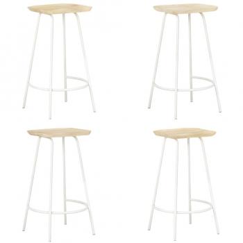 Bar Stools 4 pcs Solid Mango Wood