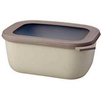 Mepal Multibol Cirqula Rectangular 1500 ml Nordic White Polipropileno
